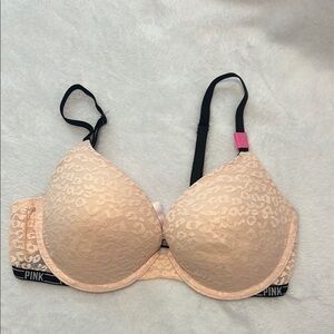 PINK Victoria's Secret Pink and Black Padded Bra